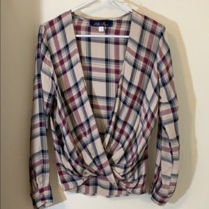 Plaid blouse!